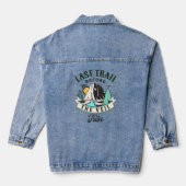 Stam Laatste Reis Voor de Sluier Jonggezellenfeest Denim Jacket (Achterkant)