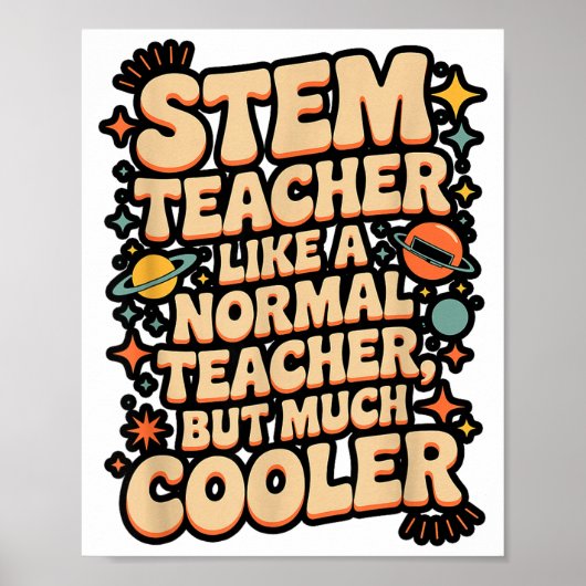 Stam Leraren Definitie Grappige Wetenschap Wiskund Poster (Voorkant)