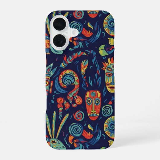 Stam motieven iPhone 16 hoesje (Achterkant)