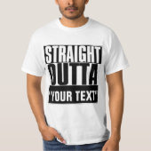 STAM OUTTA "JOUW TEKST" T-SHIRT (Voorkant)