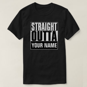 STAM OUTTA "JOUW TEKST" T-SHIRT