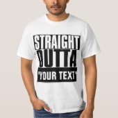 STAM OUTTA "JOUW TEKST" T-SHIRT (Voorkant)