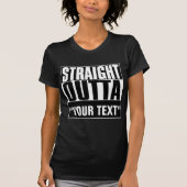 STAM OUTTA "JOUW TEKST" T-SHIRT (Voorkant)