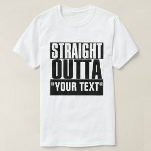 STAM OUTTA "JOUW TEKST" T-SHIRT