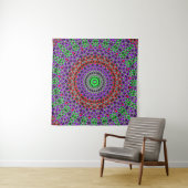 Stam-quilt-mandala Wandkleed (In Situ (horizontaal))