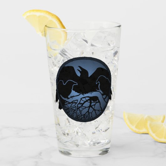 Stam Raven Glas Inheemse Raven Glas Personaliseer (Voorkant ijs)