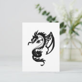 Stam Tatuage Draak Briefkaart (Staand voorkant)