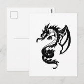 Stam Tatuage Draak Briefkaart (Voorkant / Achterkant)