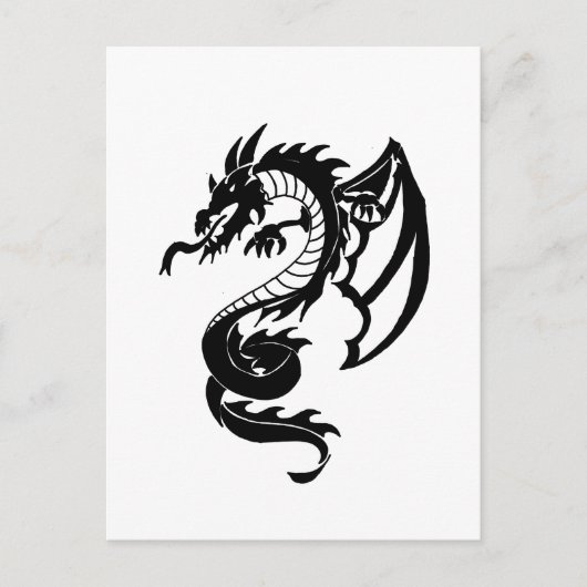 Stam Tatuage Draak Briefkaart (Voorkant)