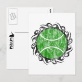 stam tennis. briefkaart (Voorkant / Achterkant)