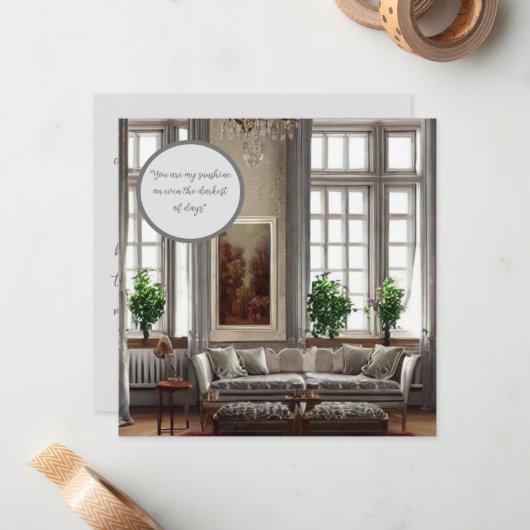 stam: "Timeless Love" Notitiekaartje (Voorkant / Achterkant in situ)