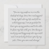  stam: "Timeless Love" Notitiekaartje (Achterkant)