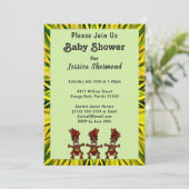 Stam Vruchtbaarheidsdans Geel & Groen Abstract Kaart (Staand voorkant)