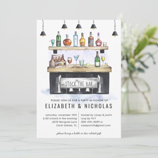 Stambalk | Uitnodiging voor weddenschappen met par (Staand voorkant)