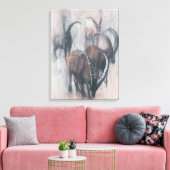 Stambecchi in Estate Canvas Afdruk (Insitu (Woonkamer))