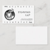 Stambeker in handtas met Logo Klantenkaartje (Voorkant / Achterkant)