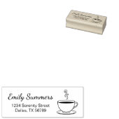 Stambeker koffieadres rubberstempel (Gestempeld)