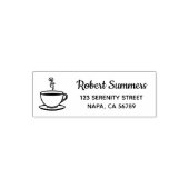 Stambeker koffieadres  zelfinktende stempel (Design)