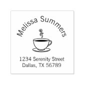 Stambeker koffieboogadres  zelfinktende stempel (Design)