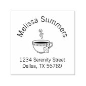 Stambeker op het adres van Tea Arch Zelfinktende Stempel (Design)