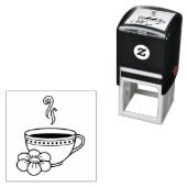 Stambeker van kruidenthee  zelfinktende stempel (In situ)