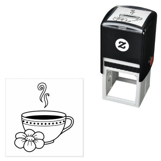 Stambeker van kruidenthee  zelfinktende stempel (In situ)