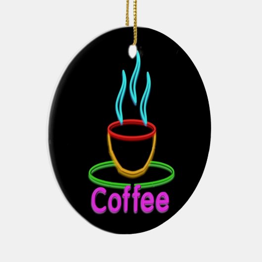 Stambeker van Neon Coffe Keramisch Ornament (Rechts)