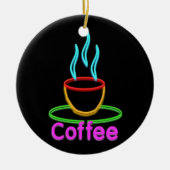 Stambeker van Neon Coffe Keramisch Ornament (Voorkant)