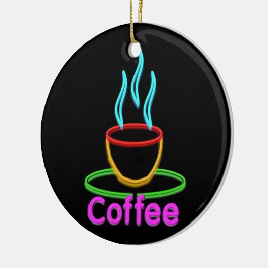 Stambeker van Neon Coffe Keramisch Ornament (Links)