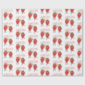 Stambes in liefde cadeaupapier (Vlak)