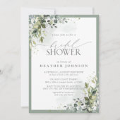 Stamblauw Eucalyptus Botanisch Vrijgezellenfeest Kaart (Voorkant)