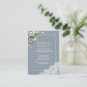 Stamblauw Eucalyptus Botanische kant — Gegevens Informatiekaartje (Staand voorkant)