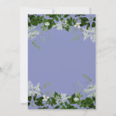 Stamblauw Floral Vrijgezellenfeest Kaart (Achterkant)