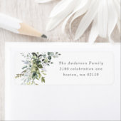 Stamblauw Florals Return Address Label (Insitu)