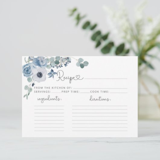 Stamblauw recept (Staand voorkant)