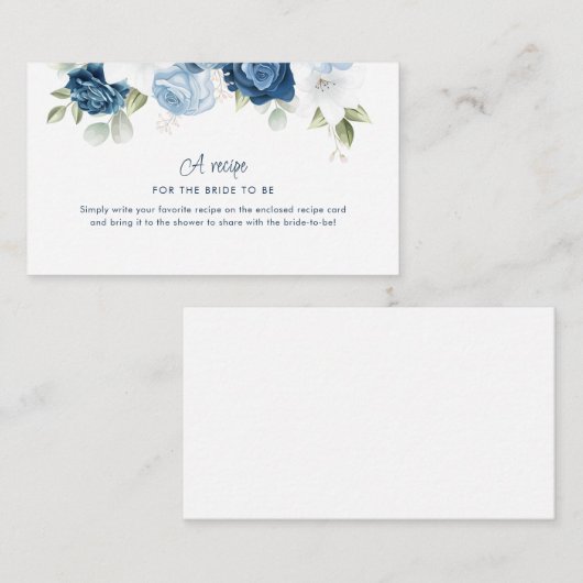 Stamblauw Vrijgezellenfeest Ontvangen Kaart Invoeg (Voorkant / Achterkant)