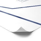 Stamblauw Vrijgezellenfeest Poster (Hoek)