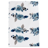 Stamblauwe bloem medium cadeauzakje (Voorkant)