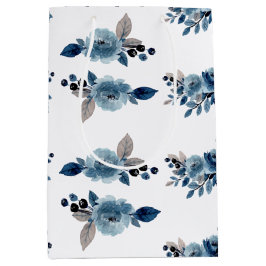 Stamblauwe bloem medium cadeauzakje