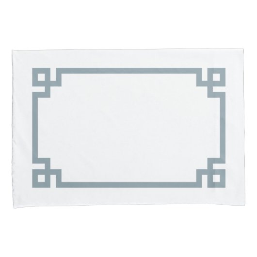 Stamblauwe Griekse grensstandaard Kussensloop (Voorkant-Rechts)