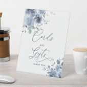 Stamblauwe Kaarten en gifts Pedestal Sign Reclamebord Met Voetstuk (Insitu)