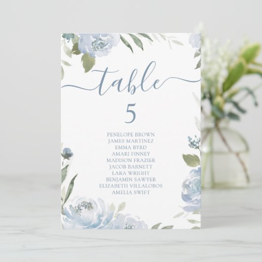 Stamblauwe roodrooster kaart (Staand voorkant)