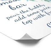 Stamblauwe staafje Mimosa Poster (Hoek)