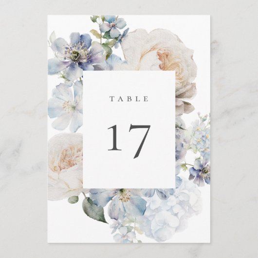 Stamblauwe tuin — Kaart tabelnummer (Achterkant)