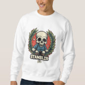 STAMBLIX Skull Graphic Sweater Sophisticated Fashi (Voorkant)