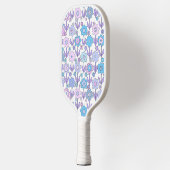 Stambloemen blauw en Paarse Pickleball Paddle (Links)