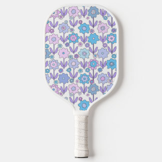 Stambloemen blauw en Paarse Pickleball Paddle