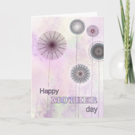 Stambloemen Feestdagen Kaart (Voorkant)