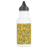 Stambloemen in blauw en geel waterfles (Links)