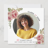 Stambloemen roos Klasse 2023 Foto afstuderen 2023 Aankondiging (Voorkant)